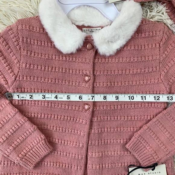 NWT Max Studios Kids Matching Sweater/Hat Set - SZ 4 - Picture 9 of 9